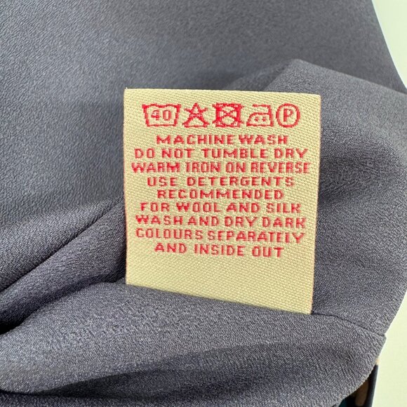 Boden Printed Silk Dress UK14 US10L Multicolor Dotted Floral Pattern 3/4 Sleeves - Picture 7 of 12